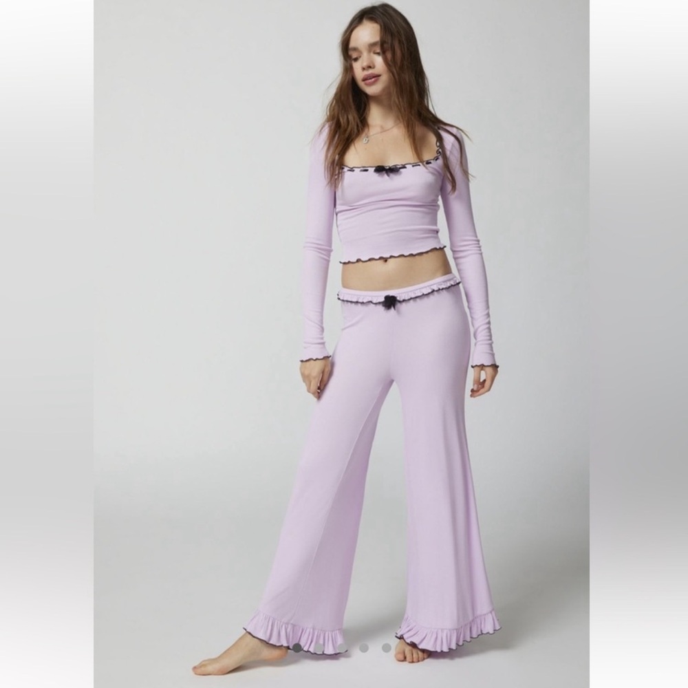 NWT UO Out From Under Sweet Dreams Purple Pajama Set Size S